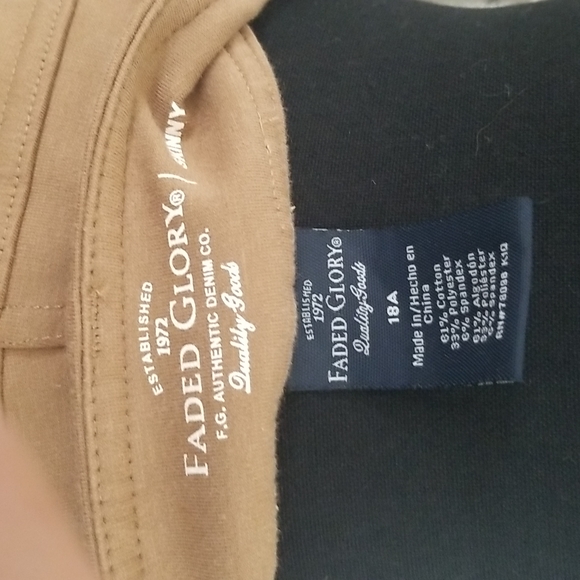 Faded Glory Skinny Size 18 in tan - Picture 4 of 4